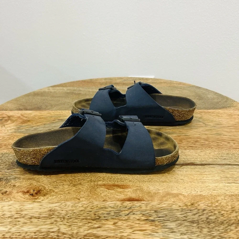 blue Birkenstock Arizona sandals youth size 31 C 13 Birko Flor Slides